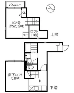 福岡県福岡市中央区地行2丁目【アパート】の外観