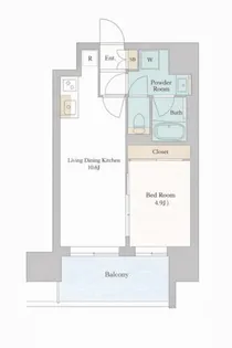 Brillia ist西新【1501号室】の間取り