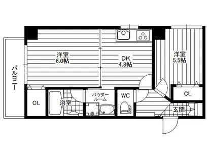 ZEUS難波CUBE【8階】の間取り
