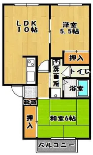 サンガーデン旭ヶ丘【2階】の間取り