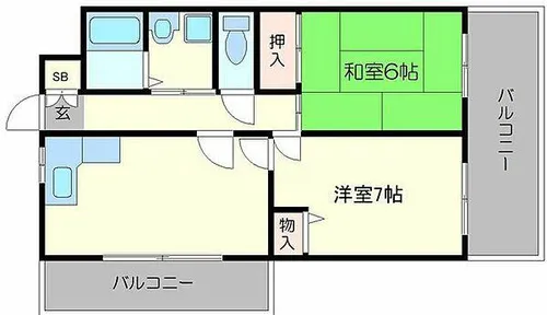 シティガーデン鶴見【2階】の間取り