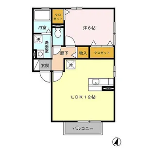 ヴァン ヴェール【A202号室】の間取り
