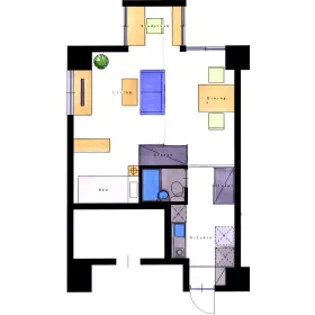 ザ・エステートパレス【6階】の間取り