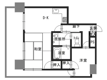 アルフェッカ【801号室】の間取り