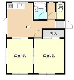 ハイツ裕【2階】の間取り