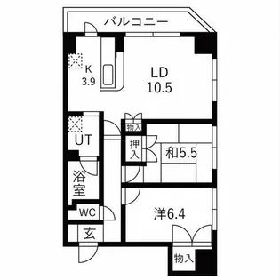 東加古川ミオ【3階】の間取り