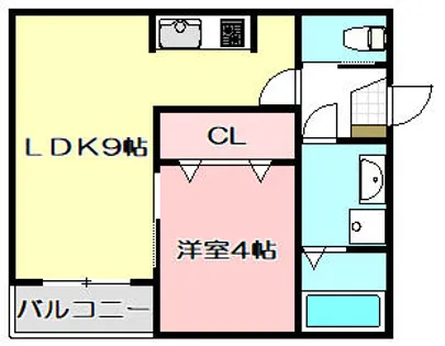 パロス西堤【3階】の間取り