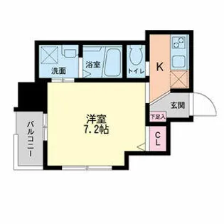 セレニテ本町グランデ【0718号室】の間取り