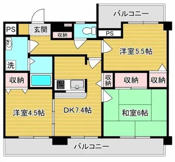 フォリアグランデ【2階】の間取り