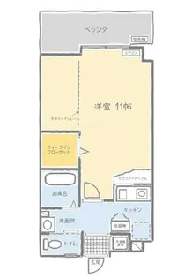 スズキビル歯大前【403号室】の間取り