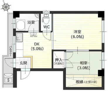 カサール亀岡【301号室】の間取り