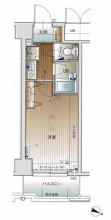 エスリード三宮フラワーロード【15階】の間取り