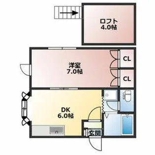 ローヤルハイツN28【105号室】の間取り