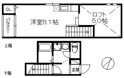 福岡県福岡市東区唐原1丁目【アパート】の外観
