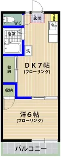 シャトレ21香住ヶ丘C棟【201号室】の間取り
