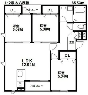 sorriso marina terrace【3階】の間取り