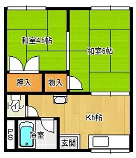 コーポ重田【201号室】の間取り