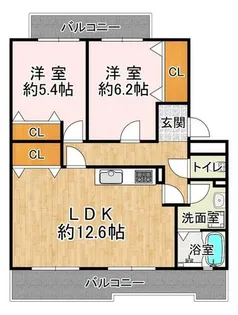 井吹東シティコート【1階】の間取り