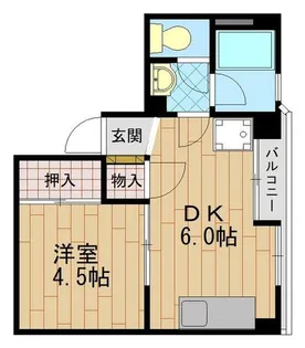 トーアハイツ【6階】の間取り
