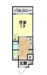 ロイヤルヒル神戸三ノ宮【9階】の間取り