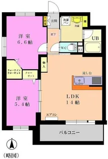 エトワール清水【2階】の間取り