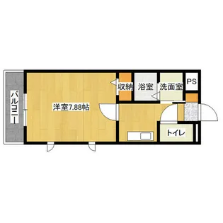 アグリード安部山【2階】の間取り