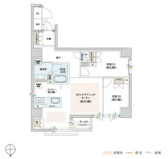 サンメゾン京都堺町通ザ・テラス【8階】の間取り