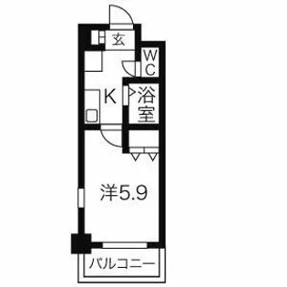 びいI千種【7階】の間取り