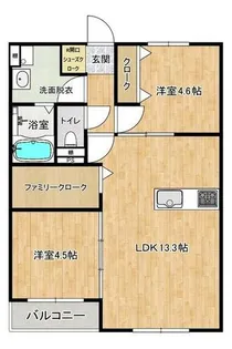 Lbloom梅満【2階】の間取り
