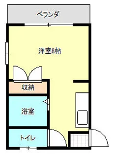 エンゼルコーポ【201号室】の間取り