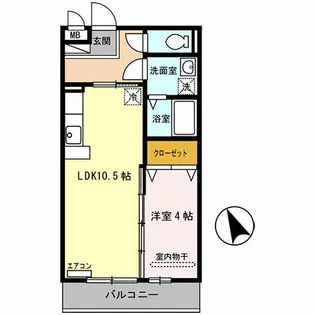 ナイスコート Ⅰ【302号室】の間取り