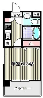 レ・コンフォルト【5階】の間取り
