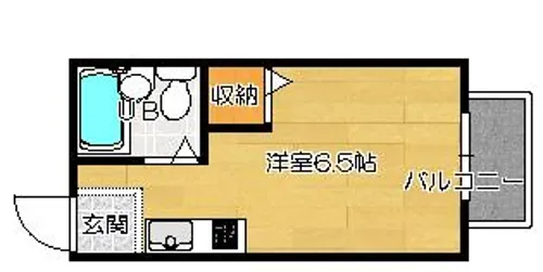 サンヒルズ北条【201号室】の間取り