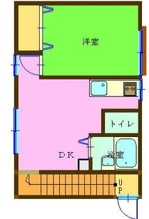 ワンルームハウス辻堂 II【2F号室】の間取り