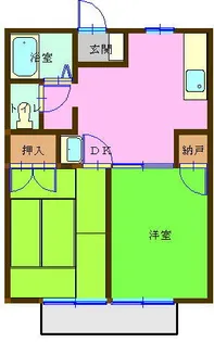 シャンタン辻堂【203号室】の間取り
