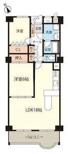 パラッシオ舞子【7階】の間取り