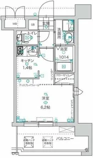 アルファシオフリード【706号室】の間取り