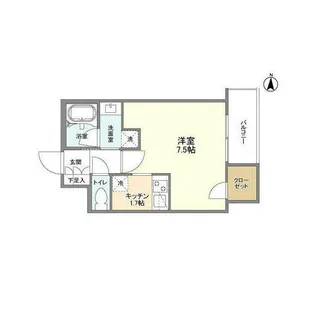 ウェルスクエア京都四条大宮【0103号室】の間取り