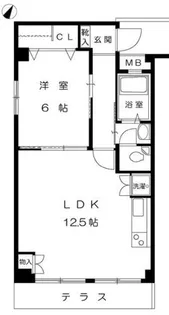 ローズハイツ【1階】の間取り
