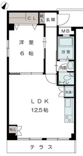 ローズハイツ【1階】の間取り