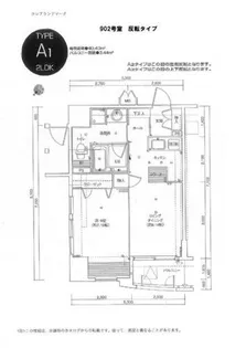 クレアランドマーク【902号室】の間取り