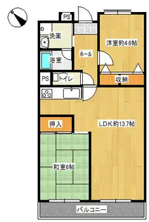 サニータウン羽倉崎1番街【5階】の間取り