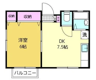 ハイツ菊住【2階】の間取り