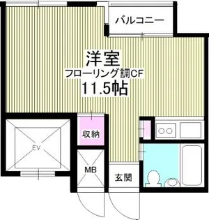 デパール祇園【4階】の間取り