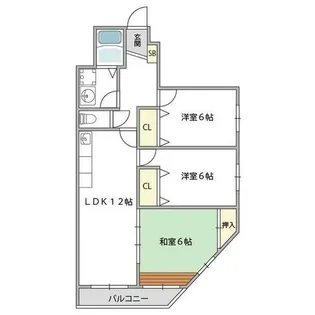 コンフォール長吉【4階】の間取り