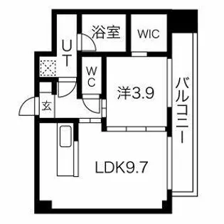 アールズプレイス福岡香椎駅前【313号室】の間取り