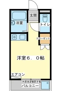エクセルハイツ【1階】の間取り