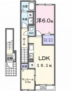 モンレーヴみのり【2階】の間取り