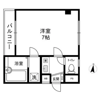 パレスナカシマ【4階】の間取り