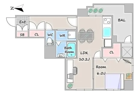 ライオンズマンション栄第3【5階】の間取り